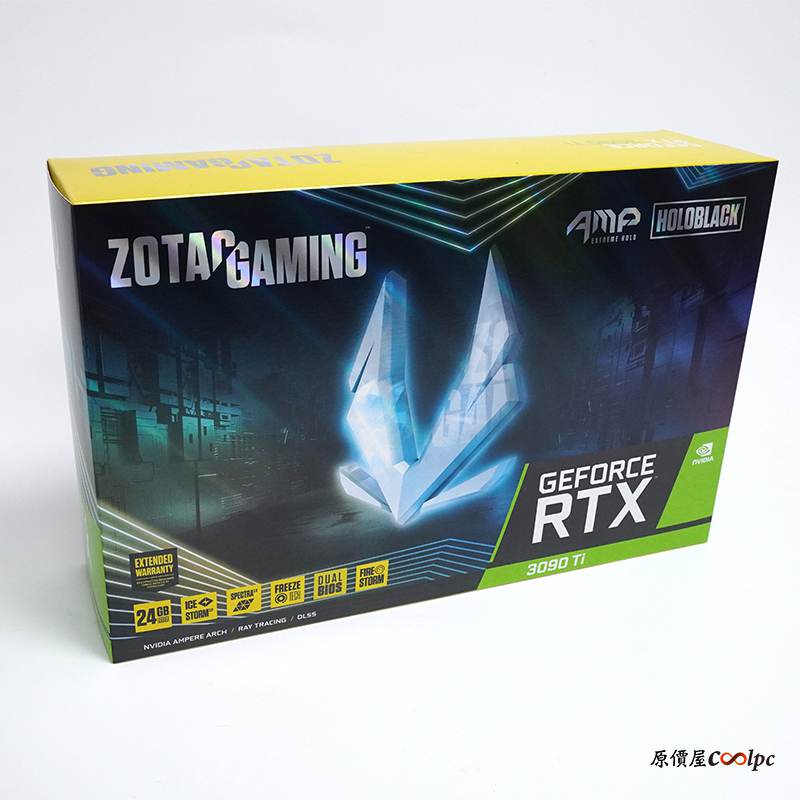 開箱】頂級ZOTAC RTX3090Ti AMP EXTREME HOLO 24G極光顯示卡！ - 原價