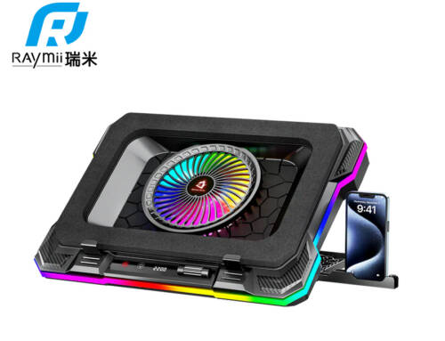 Raymii瑞米 RNF-K6 大風扇RGB筆電散熱支架/最大支援19吋